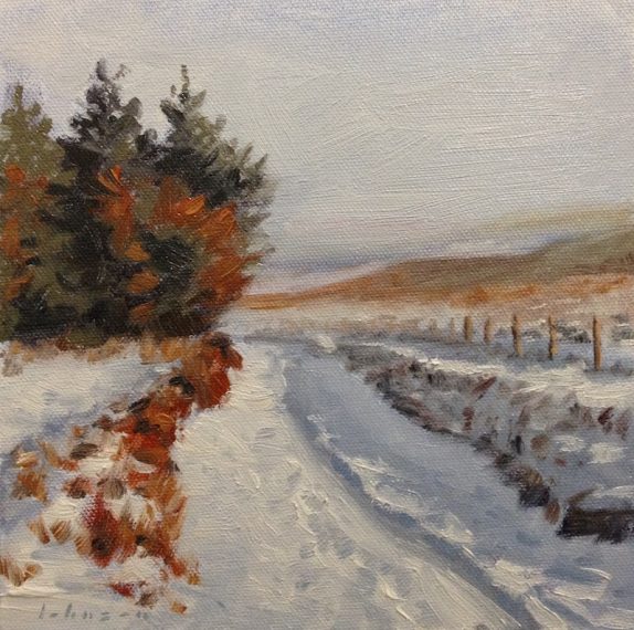 Experimenting with water-soluble oil paints